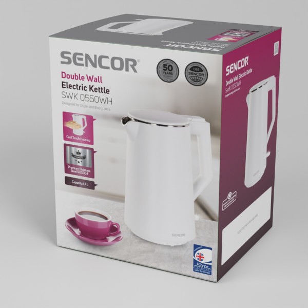 Фото - Электрический чайник Sencor SWK 0550WH